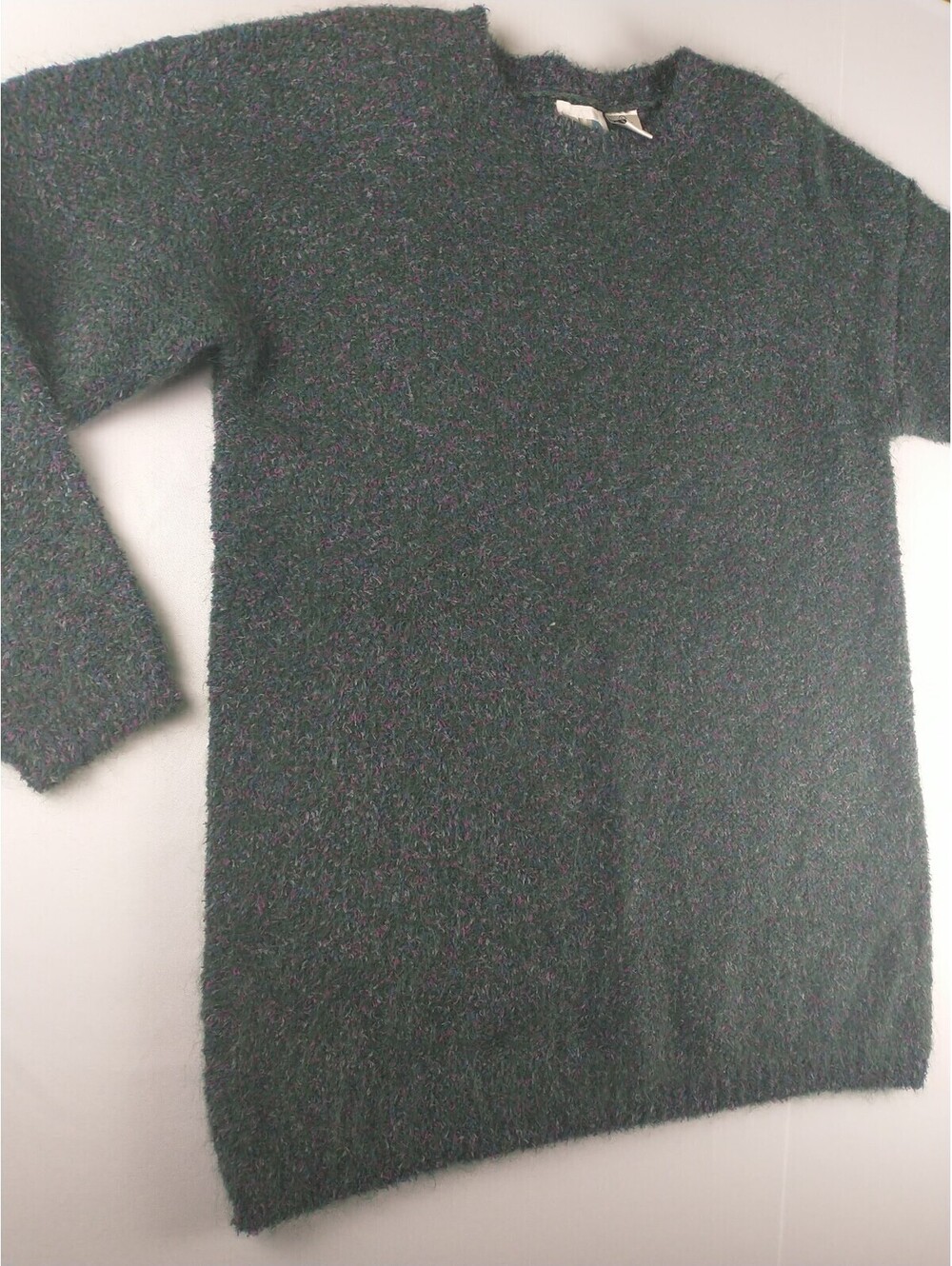 paul harris design PullOver Sweater, Green Purple, Vintage, Shoulder Pads